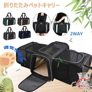 【限定500円OFF】ペットキャリーバッグ 拡張型 3way ペットキャリーバック 拡張ショルダー猫犬メッシュ ケース 避難旅行軽量おしゃれ 超小型犬 小型犬 猫 犬 ペット用品 折りたたみソフトキャ