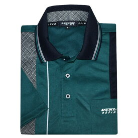 半袖ポロシャツ 切替鹿の子ポロ メンズ 男性用 ゴルフポロ 吸汗発散素材 DUNLOP(ダンロップ) Tex-Tea テクスティ 出雲ブランド 【メール便発送商品】 pz-dl019 【SS】