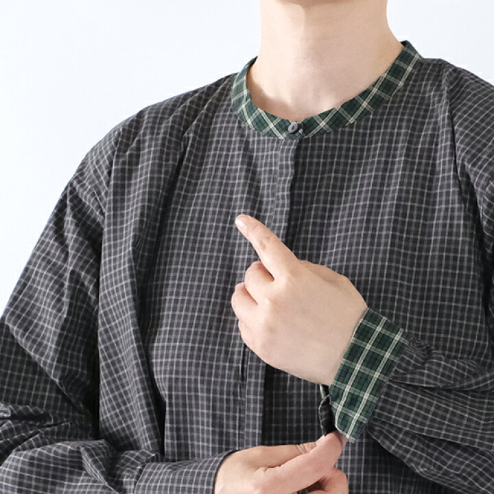 楽天市場】ミズイロインド mizuiro ind チェックスタンドカラーフレア 