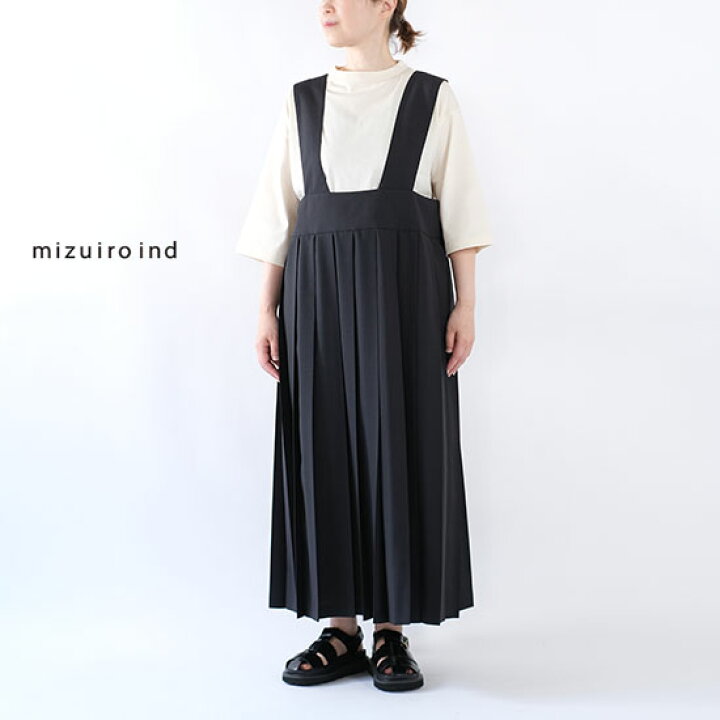 楽天市場】ミズイロインド mizuiro ind プリーツジャンパースカート 2 
