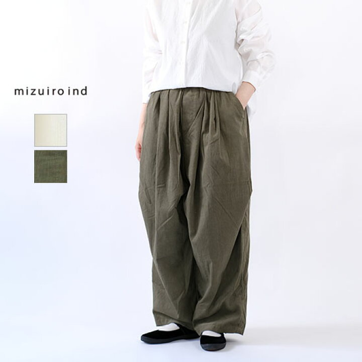 楽天市場】ミズイロインド mizuiro ind コーデュロイワイドカーゴ  