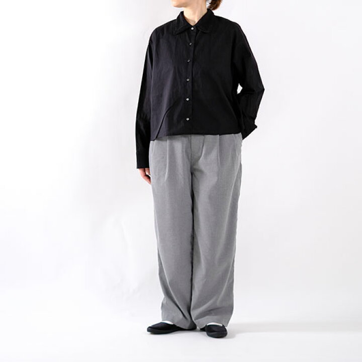 美品】mizuiro ind ミズイロインド ブラウス ピンタック レース 楽天 