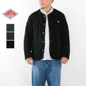 ダントン DANTON メンズ カラーレス フリース ジャケット JD-8939＊送料無料＊《即日発送》