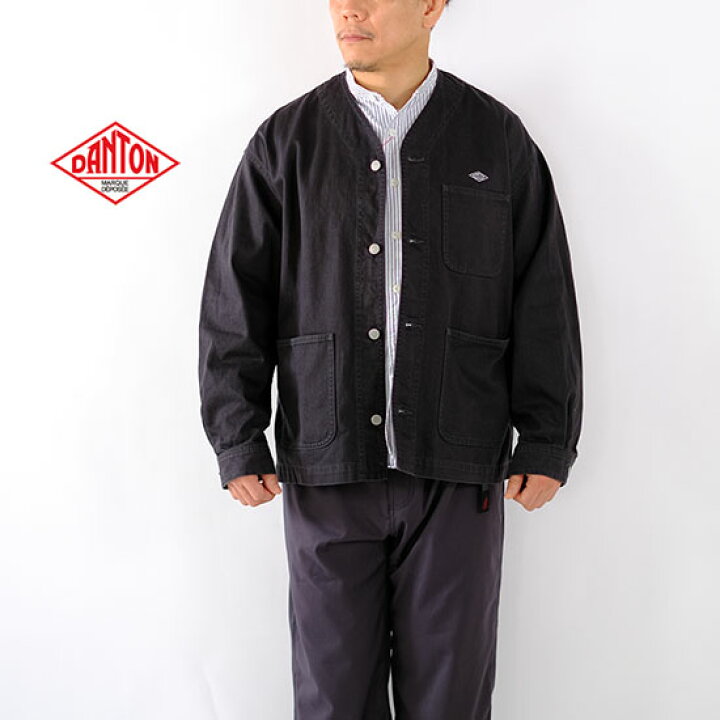 楽天市場】ダントン DANTON メンズ コットンドリル カラーレス 