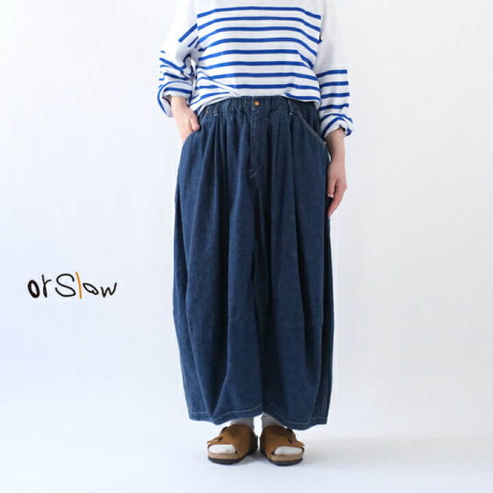 楽天市場】orSlow オアスロウ デニム バルーンデニムペインター  