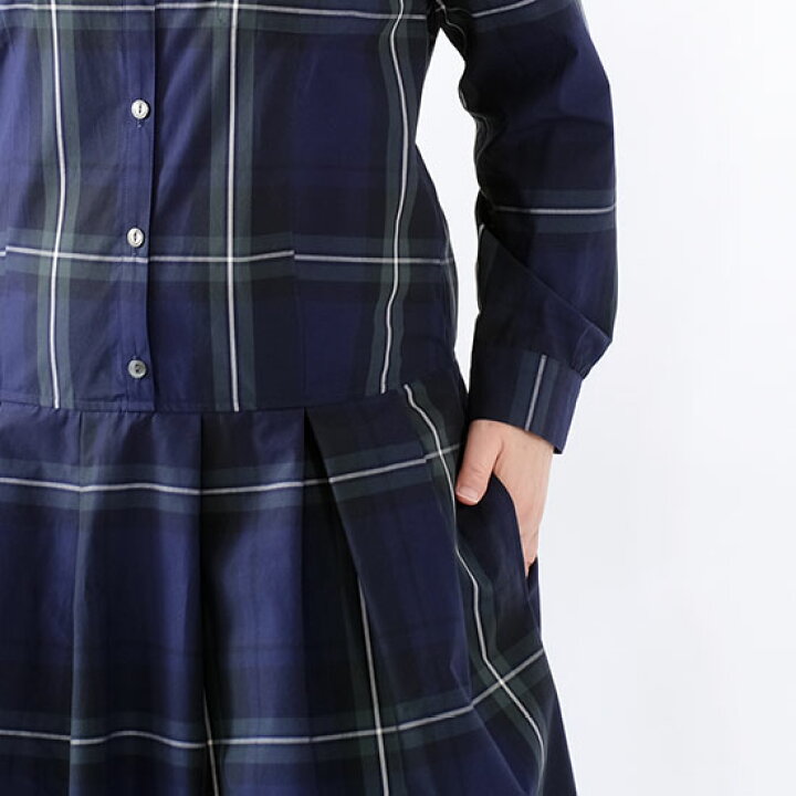 楽天市場】マンナ Manna タイプライターチェックシャツワンピース 