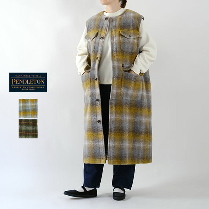楽天市場】ペンドルトン PENDLETON ノースリーブコート No Sleeve Coat 