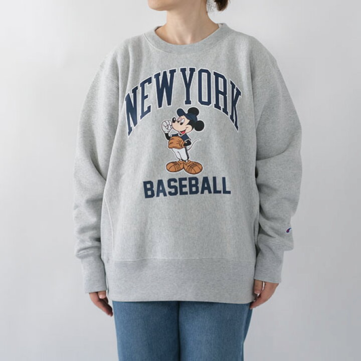楽天市場】チャンピオン Champion リバースウィーブ ミッキー クルー 