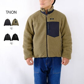 タイオン TAION メンズ マウンテン リバーシブル ダウン×ボア ジャケット R102MB＊送料無料＊《即日発送》