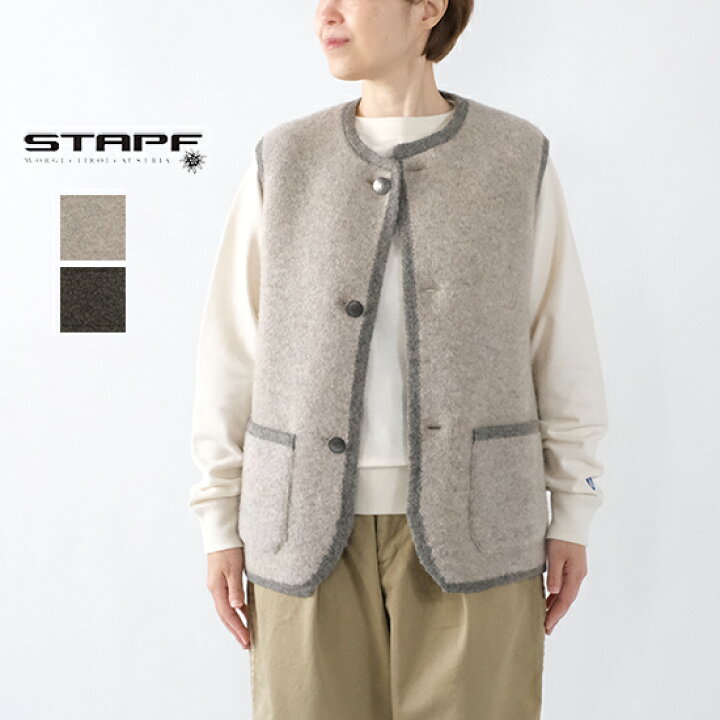 楽天市場】シュタップ STAPF ラウンドネック チロリアンベスト 