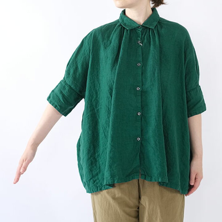 楽天市場】オネット Honnete アイリッシュリネン ハーフスリーブ 