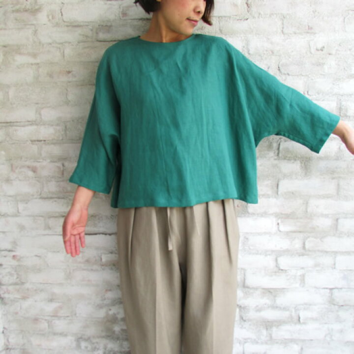 楽天市場】Le glazik ル グラジック リネン2WAYドルマンブラウス JL 