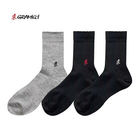 グラミチ GRAMICCI メンズ ベーシッククルーソックス【3足セット】BASIC CREW SOCKS SX-M04《即日発送》 【YDKG-ms】【smtb-MS】