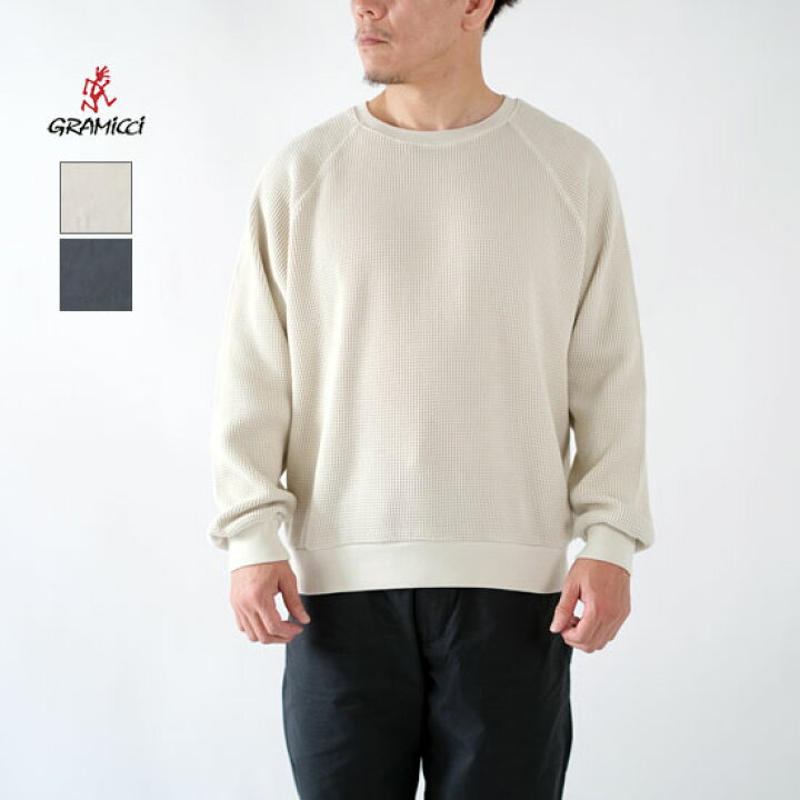 楽天市場】グラミチ Gramicciメンズ WAFFLE CREW ワッフルクルー長袖T 