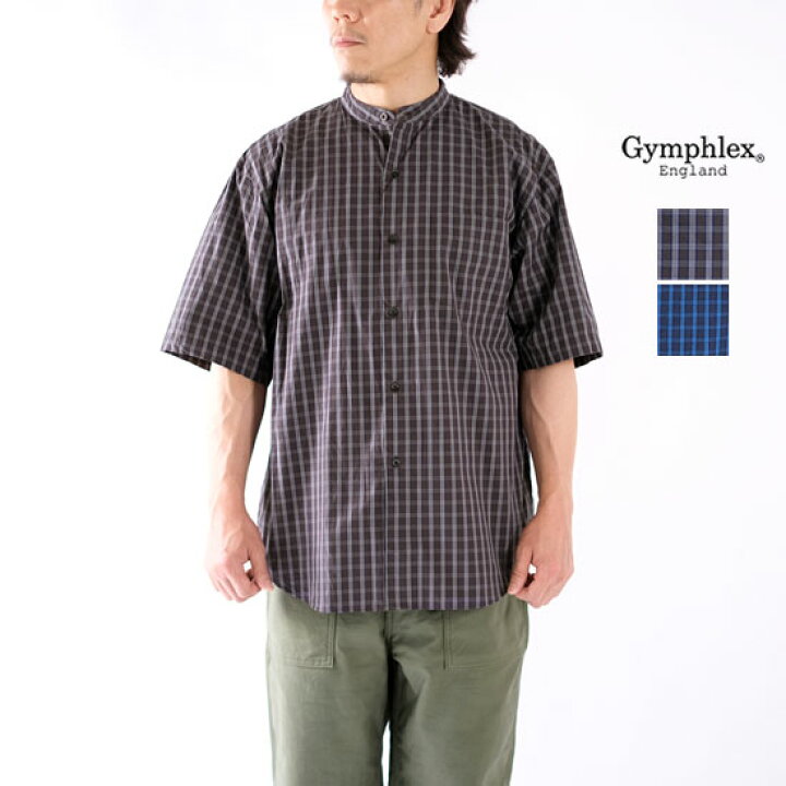 楽天市場】ジムフレックス Gymphlex メンズ コットン チェック 半袖 