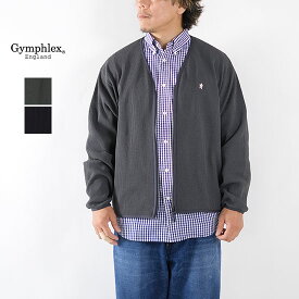 ジムフレックス Gymphlex メンズ ワッフル Vネック ジップ カーディガン GY-C0485 WSS＊送料無料＊《即日発送》
