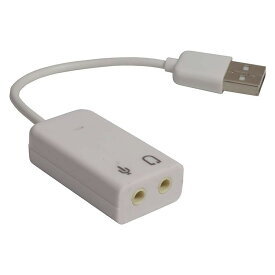 USB サウンド アダプター 仮想 7.1ch バーチャル イヤホン マイク 3.5mm PR-DM-HD04【メール便対応】