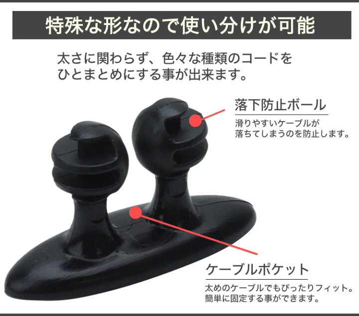 楽天市場 ケーブルクリップ ケーブルホルダー 8点セット 車 配線整理 シンプル 両面テープ付き 車内 デスク Pc ホルダー 収納 Pr Carcli One Daze