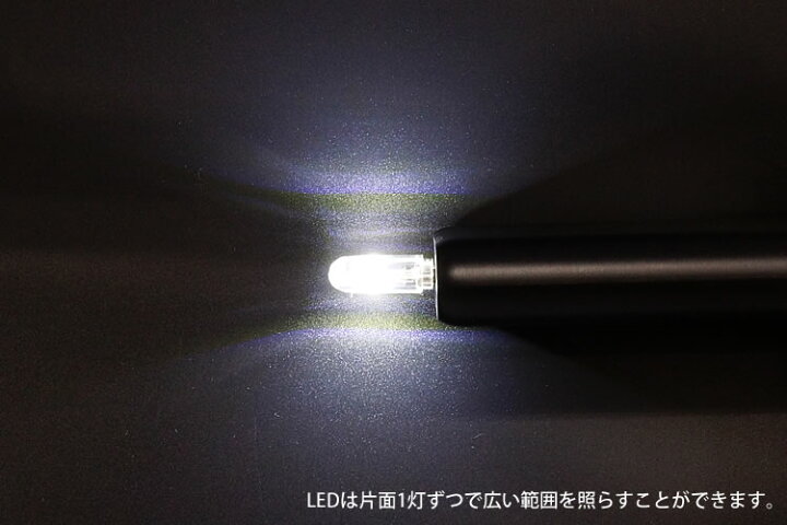 LEDライト USB給電式 両面発光 LED 2灯 ミニライト 小型 軽量 携帯 簡単点灯 キャップ付き コンパクト PR-UML001  ONE DAZE