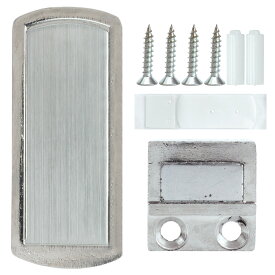 マグネット式 ドアストッパー ドアロック フラット ドアキャッチャー 後付け 薄型 戸当り 強力 磁石 金属製 室内 ドア用 扉 DIY 金具 キャッチ ドア固定 ドア止め 両面テープ 固定ネジ付属 PR-MAGSTO2