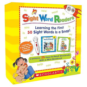 �X�J���X�e�B�b�N Sight Word Readers �p�ꋳ�� 25�� �{�b�N�X�Z�b�g ���[�N�u�b�N �E CD�t (�����y