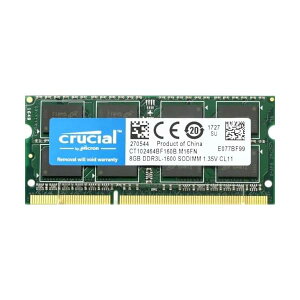 Crucial [Micron��] DDR3L �m�[�g�p�������[ 8GB ( 1600MT/s / PC3-12800 / CL11 / 204pin / 1.35V/1.5V / SODIMM ) CT10246