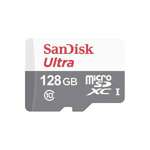 SanDisk Ultra 128GB 100MB/s UHS-I Class 10 microSDXC Card SDSQUNR-128G-GN3MN �C�O�p�b�P�[�W�i