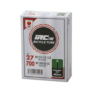 �A�C�A�[���V�[�^�C��(IRC tire) ���]�� �`���[�u WO 700 × 28C-35C�E27 × 1 1/8-1 3/8 �Ď��o���u40mm 289