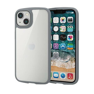 �G���R�� iPhone 13/�n�C�u���b�h�P�[�X/TOUGH SLIM LITE/�O���[