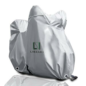 LIBZAKI �y���Ǒf�ށz�o�C�N�J�o�[ 6L-BOX 255 cm�܂őΉ� ��^�o�C�N�p�ԑ̃J�o�[ ���[�ܕt��