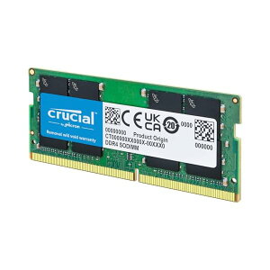 Crucial �m�[�gPC�p���݃����� 32GB(32GBx1��) DDR4 3200MT/s(PC4-25600) CL22 SODIMM 260pin CT32G4SFD832A