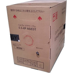 ���{�����@Cat5e�@LAN�P�[�u���i300m�����j�@NSEDT 0.5mm-4P�@�D
