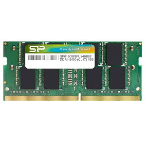 SP Silicon Power �V���R���p���[ SO-DIMM �m�[�gPC�p������DDR4-2400(PC4-19200) 16GB×1�� 260Pin 1.2V CL17 SP016G