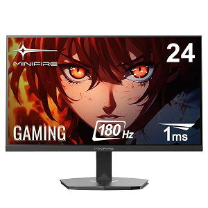 Minifire �Q�[�~���O���j�^�[ 24�C���` 180Hz sRGB 110% HDR10 300cd/m2 DCI-P3 80% Adaptive Sync FHD 16.7M(8 bits) V