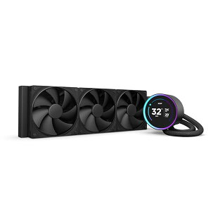 NZXT Kraken Elite 360 v2 Black �ȈՐ���CPU�N�[���[ RL-KN36E-B2 FN2381
