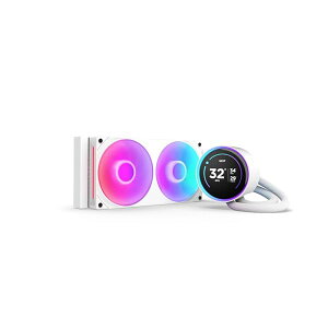 NZXT Kraken Elite 240 RGB v2 White �ȈՐ���CPU�N�[���[ RL-KR24E-W2 FN2383