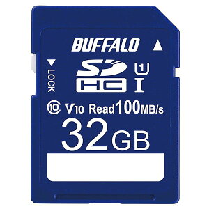 �o�b�t�@���[ SD�J�[�h 32GB 100MB/s UHS-1 �X�s�[�h�N���X1 VideoSpeedClass10 IPX7 Full HD �f�[�^�����T�[