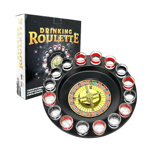 �V���b�g�K���XRoulette ? Drinking Game�Z�b�g(2 Balls and 16���K�l) 16PCS Set �u���b�N FON-10046