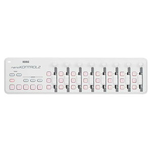 KORG(�R���O) ��� USB MIDI�R���g���[���[ nanoKONTROL2 WH �z���C�g ���y���� DTM �R���p�N�g�݌v��