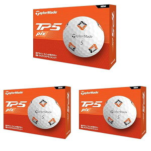 TaylorMade �e�[���[���C�h ���{���K�i TP5 Pix�V���[�Y 2024 �S���t�{�[�� 1�_�[�X(12��) (× 3)