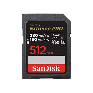 �y �T���f�B�X�N ���K�i �z SanDisk SD�J�[�h 512GB SDXC Class10 UHS-II V60 �ǎ�ő�280MB/sExtreme PRO SDSDXEP