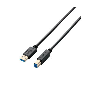 �G���R�� USB�P�[�u�� �yB�z USB3.0 (USB A �I�X to USB B �I�X) RoHS�w�ߏ��� 2m �u���b�N USB3-AB20BK/RS