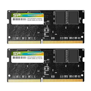 �V���R���p���[ �m�[�gPC�p ������ DDR4 2666 PC4-21300 8GB x 2�� (16GB) 260Pin 1.2V CL19 Mac �Ή� SP016GBSFU26