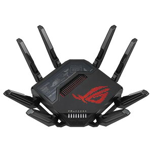 ASUS WiFi ROG Rapture GT-BE98 ���� ���[�^�[ �ŐV�K�iWiFi7 11529+5764+5764+1376Mbps�N���b�h�o���h�Q�[�~��