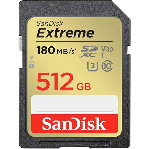 �y �T���f�B�X�N ���K�i �z SD�J�[�h 512GB SDXC Class10 UHS-I U3 V30 SanDisk Extreme SDSDXVV-512G-GHJIN �ȈՃf