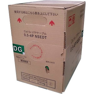 Cat5e�@LAN�P�[�u���i300m�����j�@NSEDT 0.5mm-4P�@��