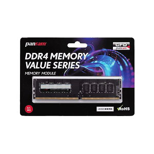 CFD�̔� Panram �f�X�N�g�b�vPC�p ������ DDR4-2400 (PC4-19200) 4GB×1�� 288pin DIMM ������ ���� D4U2400PS-4GC17