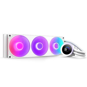 Kraken Plus 360 RGB v2 White �ȈՐ���CPU�N�[���[ �z���C�g RL-KR360-W2 FN2488
