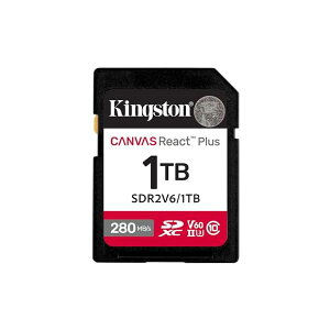 �L���O�X�g�� SDXC�J�[�h 1TB �ő�280MB/s UHS-II V60 4K Canvas React Plus SDR2V6/1TB ���i��������