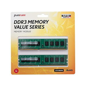 CFD�̔� �f�X�N�g�b�vPC�p������ DDR3-1600 (PC3-12800) 4GB×2�� (8GB) ���� ������ 240pin Panram W3U1600PS-4G